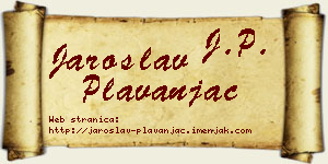 Jaroslav Plavanjac vizit kartica
